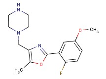 1-{[2-(2-fluoro-5-methoxyphenyl)-5-methyl-1,3-oxazol-4-yl]methyl}piperazine