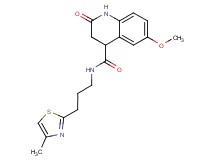 6-methoxy-N-[3-(4-methyl-1,3-thiazol-2-yl)propyl]-2-oxo-1,2,3,4-tetrahydro-4-quinolinecarboxamide