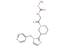 methyl (2-oxo-2-{3-[1-(4-pyridinylmethyl)-1H-imidazol-2-yl]-1-piperidinyl}ethyl)carbamate