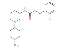 3-(2-fluorophenyl)-N-(1'-methyl-1,4'-bipiperidin-3-yl)propanamide