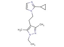 4-[2-(2-cyclopropyl-1H-imidazol-1-yl)ethyl]-1-ethyl-3,5-dimethyl-1H-pyrazole