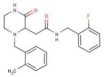 N-(2-fluorobenzyl)-2-[1-(2-methylbenzyl)-3-oxo-2-piperazinyl]acetamide