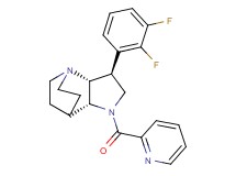 (2R*,3S*,6R*)-3-(2,3-difluorophenyl)-5-(2-pyridinylcarbonyl)-1,5-diazatricyclo[5.2.2.0~2,6~]undecane