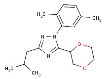 1-(2,5-dimethylphenyl)-5-(1,4-dioxan-2-yl)-3-isobutyl-1H-1,2,4-triazole