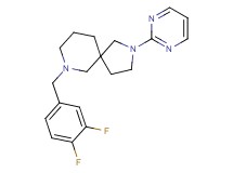7-(3,4-difluorobenzyl)-2-(2-pyrimidinyl)-2,7-diazaspiro[4.5]decane