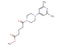 methyl 5-[4-(2,6-dimethyl-4-pyridinyl)-1-piperazinyl]-5-oxopentanoate