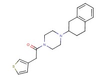 1-(1,2,3,4-tetrahydronaphthalen-2-yl)-4-(3-thienylacetyl)piperazine