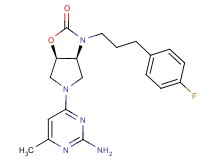 (3aS*,6aR*)-5-(2-amino-6-methyl-4-pyrimidinyl)-3-[3-(4-fluorophenyl)propyl]hexahydro-2H-pyrrolo[3,4-d][1,3]oxazol-2-one