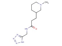 3-(1-methyl-3-piperidinyl)-N-(1H-tetrazol-5-ylmethyl)propanamide
