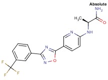 (2S)-2-[(5-{3-[3-(trifluoromethyl)phenyl]-1,2,4-oxadiazol-5-yl}pyridin-2-yl)amino]propanamide