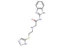 N-1H-benzimidazol-2-yl-2-{[2-(1H-1,2,3-triazol-5-ylthio)ethyl]amino}acetamide