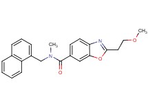 2-(2-methoxyethyl)-N-methyl-N-(1-naphthylmethyl)-1,3-benzoxazole-6-carboxamide