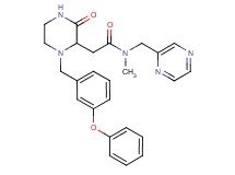 N-methyl-2-[3-oxo-1-(3-phenoxybenzyl)-2-piperazinyl]-N-(2-pyrazinylmethyl)acetamide