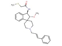 N-{(2R*,3R*)-2-methoxy-1'-[(2E)-3-phenyl-2-propen-1-yl]-2,3-dihydrospiro[indene-1,4'-piperidin]-3-yl}-2-(methylthio)acetamide