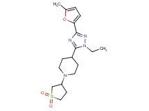 1-(1,1-dioxidotetrahydro-3-thienyl)-4-[1-ethyl-3-(5-methyl-2-furyl)-1H-1,2,4-triazol-5-yl]piperidine