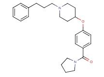 1-(3-phenylpropyl)-4-[4-(1-pyrrolidinylcarbonyl)phenoxy]piperidine