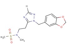 N-{2-[1-(1,3-benzodioxol-5-ylmethyl)-1H-1,2,4-triazol-5-yl]ethyl}-N-methylmethanesulfonamide