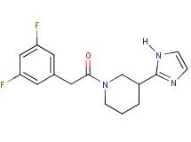 1-[(3,5-difluorophenyl)acetyl]-3-(1H-imidazol-2-yl)piperidine