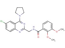 N-{[6-chloro-4-(1-pyrrolidinyl)-2-quinazolinyl]methyl}-2,3-dimethoxybenzamide
