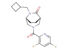 (1S*,5R*)-6-(cyclobutylmethyl)-3-[(3,5-difluoro-2-pyridinyl)carbonyl]-3,6-diazabicyclo[3.2.2]nonan-7-one