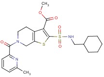 methyl 2-{[(cyclohexylmethyl)amino]sulfonyl}-6-[(6-methyl-2-pyridinyl)carbonyl]-4,5,6,7-tetrahydrothieno[2,3-c]pyridine-3-carboxylate
