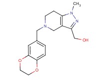 [5-(2,3-dihydro-1,4-benzodioxin-6-ylmethyl)-1-methyl-4,5,6,7-tetrahydro-1H-pyrazolo[4,3-c]pyridin-3-yl]methanol