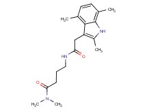 N,N-dimethyl-4-{[(2,4,7-trimethyl-1H-indol-3-yl)acetyl]amino}butanamide