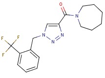 1-({1-[2-(trifluoromethyl)benzyl]-1H-1,2,3-triazol-4-yl}carbonyl)azepane