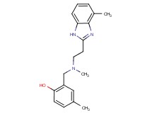 4-methyl-2-({methyl[2-(4-methyl-1H-benzimidazol-2-yl)ethyl]amino}methyl)phenol