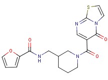 N-({1-[(5-oxo-5H-[1,3]thiazolo[3,2-a]pyrimidin-6-yl)carbonyl]piperidin-3-yl}methyl)-2-furamide