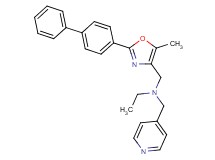 N-{[2-(4-biphenylyl)-5-methyl-1,3-oxazol-4-yl]methyl}-N-(4-pyridinylmethyl)ethanamine