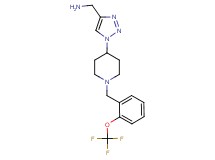 [(1-{1-[2-(trifluoromethoxy)benzyl]-4-piperidinyl}-1H-1,2,3-triazol-4-yl)methyl]amine bis(trifluoroacetate)
