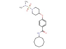 N-cyclooctyl-4-({1-[(dimethylamino)sulfonyl]-4-piperidinyl}oxy)benzamide