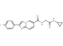 N-[2-(cyclopropylamino)-2-oxoethyl]-2-(4-fluorophenyl)imidazo[1,2-a]pyridine-6-carboxamide