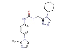 N-[(4-cyclohexyl-4H-1,2,4-triazol-3-yl)methyl]-N'-[4-(2-methyl-1H-imidazol-1-yl)phenyl]urea