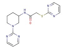 N-[1-(2-pyrimidinyl)-3-piperidinyl]-2-(2-pyrimidinylthio)acetamide