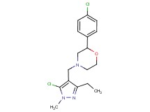 4-[(5-chloro-3-ethyl-1-methyl-1H-pyrazol-4-yl)methyl]-2-(4-chlorophenyl)morpholine