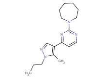 1-[4-(5-methyl-1-propyl-1H-pyrazol-4-yl)-2-pyrimidinyl]azepane