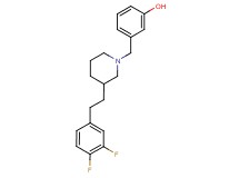3-({3-[2-(3,4-difluorophenyl)ethyl]-1-piperidinyl}methyl)phenol