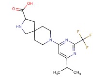 8-[6-isopropyl-2-(trifluoromethyl)-4-pyrimidinyl]-2,8-diazaspiro[4.5]decane-3-carboxylic acid