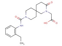 (9-{[(2-ethylphenyl)amino]carbonyl}-3-oxo-2,9-diazaspiro[5.5]undec-2-yl)acetic acid
