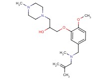1-(2-methoxy-5-{[methyl(2-methyl-2-propen-1-yl)amino]methyl}phenoxy)-3-(4-methyl-1-piperazinyl)-2-propanol