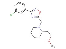 1-{[3-(3-chlorophenyl)-1,2,4-oxadiazol-5-yl]methyl}-2-(2-methoxyethyl)piperidine