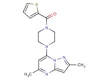 2,5-dimethyl-7-[4-(2-thienylcarbonyl)-1-piperazinyl]pyrazolo[1,5-a]pyrimidine