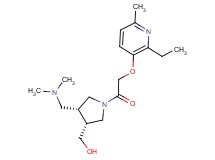 ((3R*,4R*)-4-[(dimethylamino)methyl]-1-{[(2-ethyl-6-methylpyridin-3-yl)oxy]acetyl}pyrrolidin-3-yl)methanol