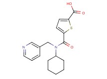 5-{[cyclohexyl(pyridin-3-ylmethyl)amino]carbonyl}thiophene-2-carboxylic acid