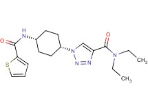 N,N-diethyl-1-{cis-4-[(2-thienylcarbonyl)amino]cyclohexyl}-1H-1,2,3-triazole-4-carboxamide