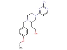 2-[4-(2-amino-4-pyrimidinyl)-1-(4-ethoxybenzyl)-2-piperazinyl]ethanol
