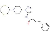 N-{1-[1-(1,4-dithiepan-6-yl)-4-piperidinyl]-1H-pyrazol-5-yl}-4-phenylbutanamide
