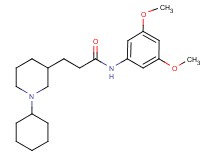 3-(1-cyclohexyl-3-piperidinyl)-N-(3,5-dimethoxyphenyl)propanamide